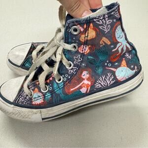 Converse Mystical Creatures Print High Top Sneakers Toddler 12 Mermaid Narwal